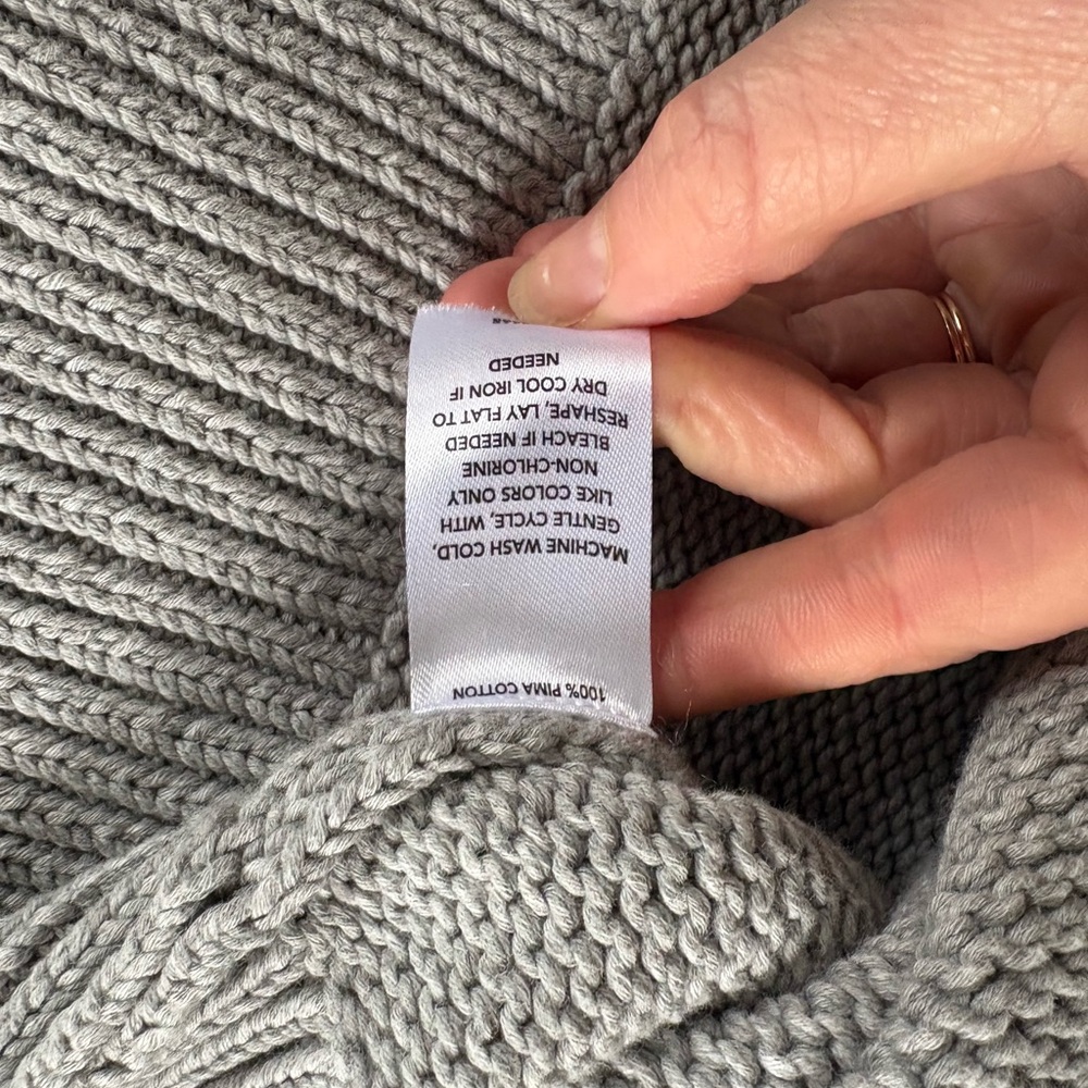 Caslon Light Gray Button-Up Cardigan - Picture 6 of 8